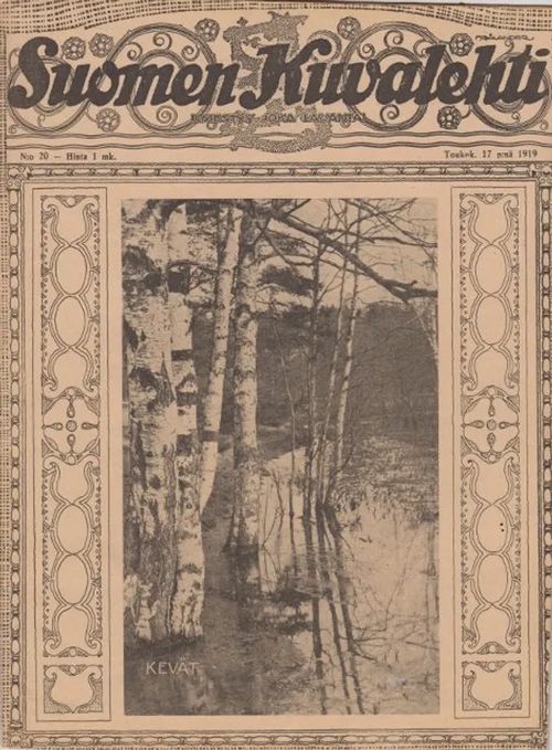 Suomen Kuvalehti N:o 20 Toukok. 17 p:nä 1919 | Antikvaarinen kirjahuone Libris | Osta Antikvaarista - Kirjakauppa verkossa