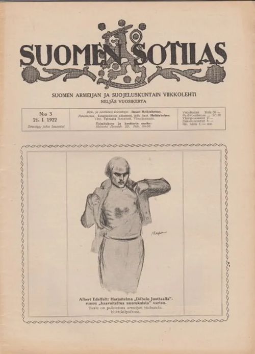 Suomen Sotilas N:o 3 21.I. 1922 | Antikvaarinen kirjahuone Libris | Osta Antikvaarista - Kirjakauppa verkossa