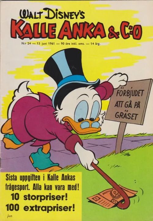 Kalle Anka Nr 24 - 13 juni 1961 - Disney Walt | Antikvaarinen kirjahuone Libris | Osta Antikvaarista - Kirjakauppa verkossa