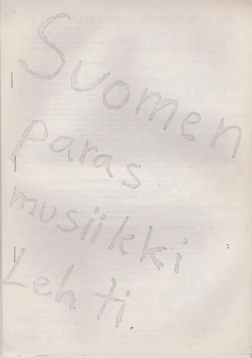 Suomen paras musiikkilehti | Antikvaarinen kirjahuone Libris | Osta Antikvaarista - Kirjakauppa verkossa