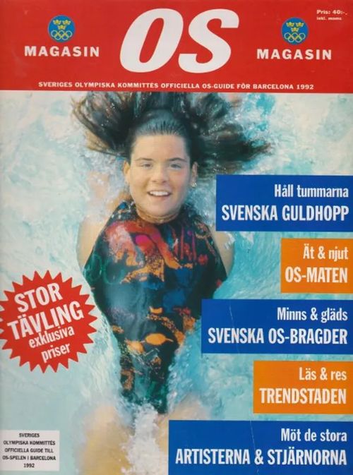 OS Magasin - Sveriges Olympiska Kommittés officiella OS-Guide för Barcelona 1992 | Antikvaarinen kirjahuone Libris | Osta Antikvaarista - Kirjakauppa verkossa