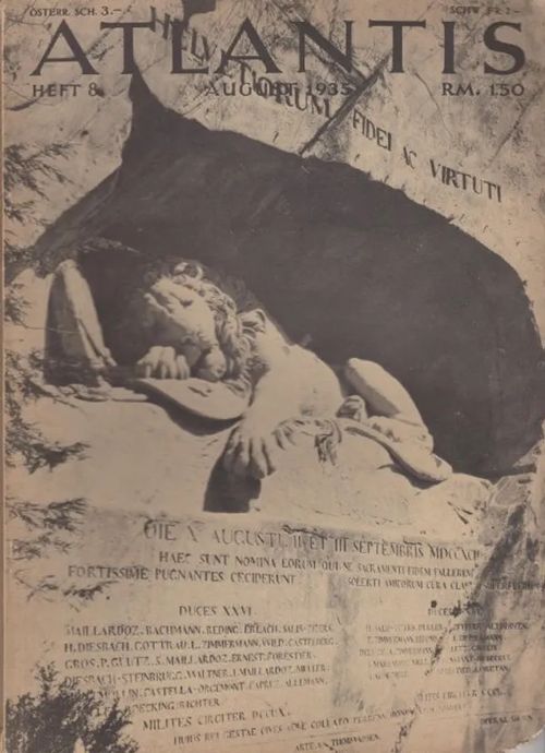 Atlantis - Heft 8 - August 1935 | Antikvaarinen kirjahuone Libris | Osta Antikvaarista - Kirjakauppa verkossa