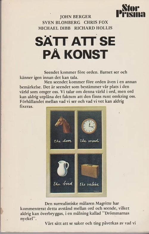 Sätt att se på konst - Berger John et alii | Antikvaarinen kirjahuone Libris | Osta Antikvaarista - Kirjakauppa verkossa