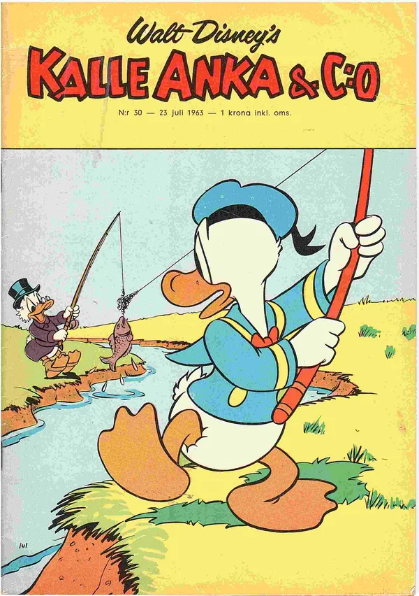 Kalle Anka N:r 30 - 23. juli 1963: Disney Walt | Antikvaarinen kirjahuone Libris