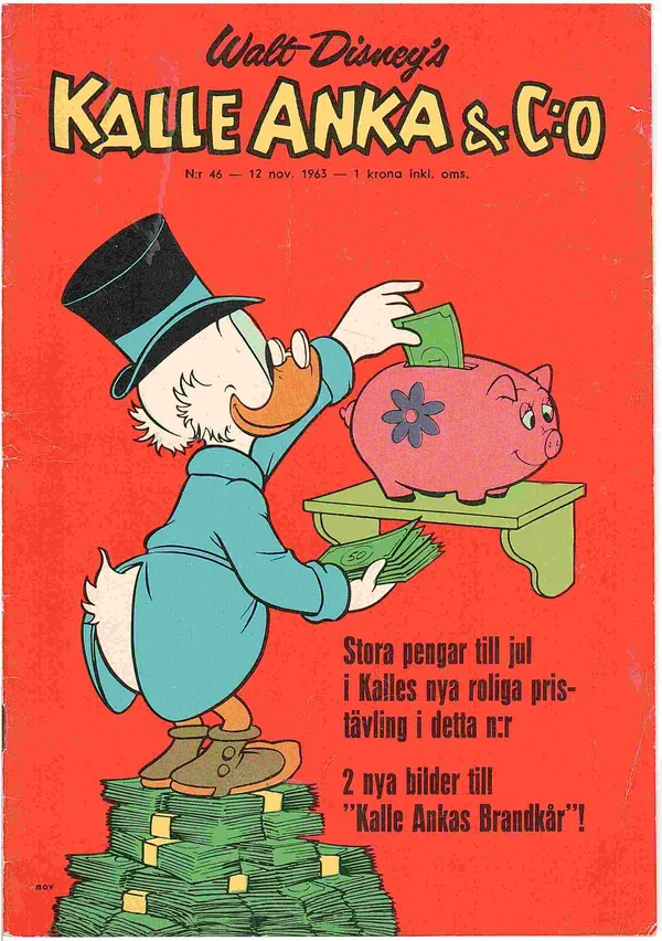 Kalle Anka N:r 46 - 12. november 1963 - Disney Walt | Antikvaarinen kirjahuone Libris | Osta Antikvaarista - Kirjakauppa verkossa