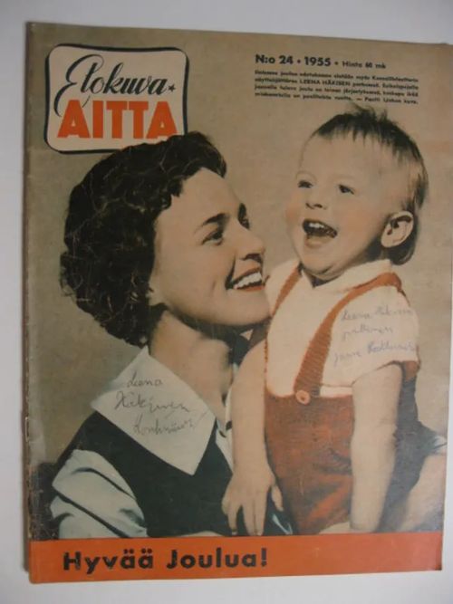 Elokuva-Aitta 1955 / 24 - Kansik,Leena Häkinen ja Janne | Brahen Antikvariaatti | Osta Antikvaarista - Kirjakauppa verkossa