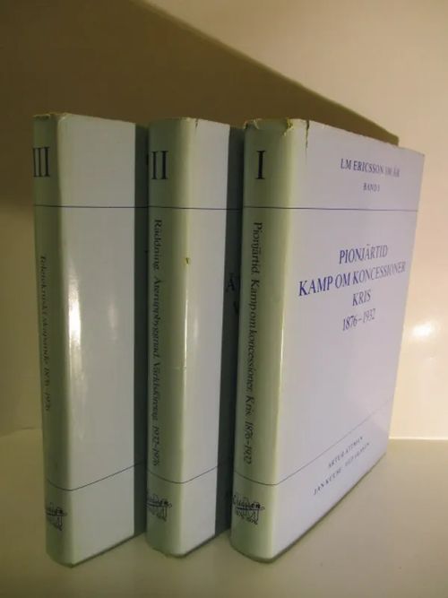 LM Ericsson 100 År 1-3 1876-1976 - Attman Artur,Kuuse Jan,Olsson Ulf,Jacobaeus Christian | Brahen Antikvariaatti | Osta Antikvaarista - Kirjakauppa verkossa