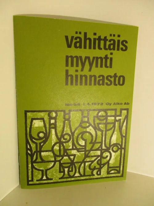 Alko vähittäismyynti hinnasto 1972 n:o 66 | Brahen Antikvariaatti | Osta Antikvaarista - Kirjakauppa verkossa