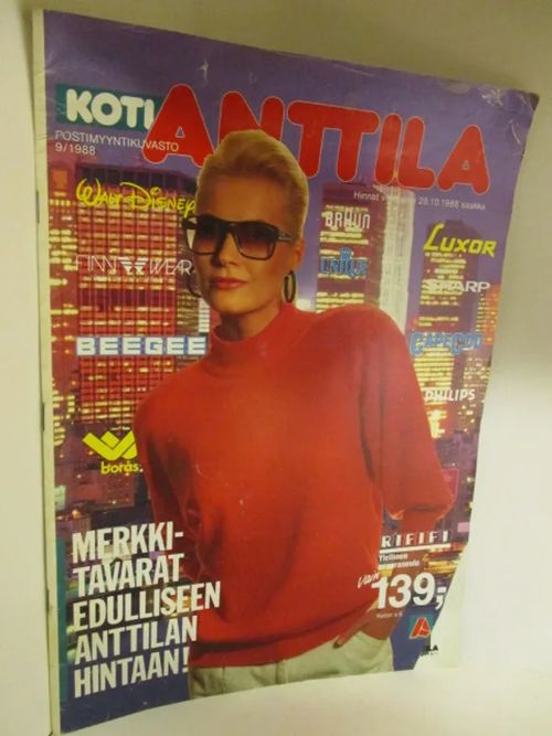 Anttila Postimyyntikuvasto 1988 / 9 .28.10.1988 saakka. - Anttila tavaraluettelo | Brahen Antikvariaatti | Osta Antikvaarista - Kirjakauppa verkossa