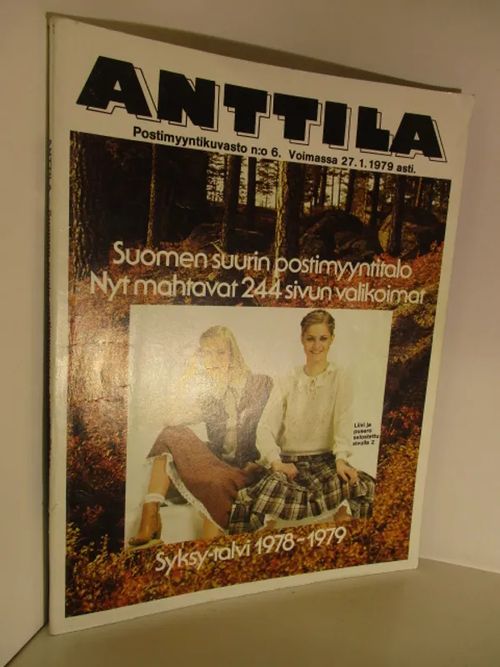 Anttila Postimyyntikuvasto 1979 / 6 . Syksy-talvi 1978-1979 - Anttila tavaraluettelo | Brahen Antikvariaatti | Osta Antikvaarista - Kirjakauppa verkossa