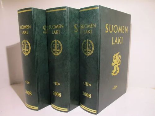 Suomen laki 2008 1-3 | Brahen Antikvariaatti | Osta Antikvaarista -  Kirjakauppa verkossa