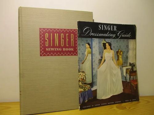 Singer Sewing Book + Singer Dressmaking Guide lehti (50s) - Picken Mary Brooks | Brahen Antikvariaatti | Osta Antikvaarista - Kirjakauppa verkossa