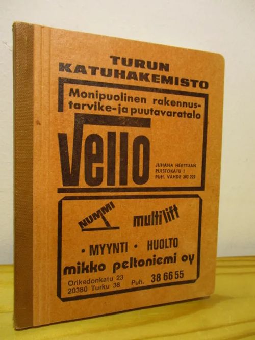 Turun Katuhakemisto 1976 - Turku - Kiviniemi, Baarman, Salmi toim, | Brahen Antikvariaatti | Osta Antikvaarista - Kirjakauppa verkossa