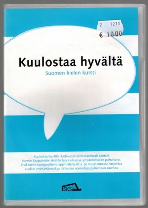 Kuulostaa hyvältä : Suomen kielen kurssi [ DVD ] | Päijänne Antikvariaatti  Oy | Osta Antikvaarista - Kirjakauppa verkossa