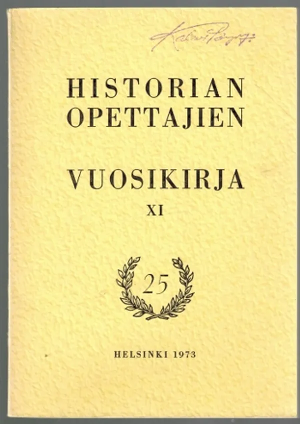 Historian opettajien vuosikirja XI | Päijänne Antikvariaatti Oy | Osta Antikvaarista - Kirjakauppa verkossa