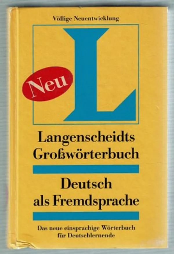 Langenscheidt Großwörterbuch Deutsch als Fremdsprache | Päijänne Antikvariaatti Oy | Osta Antikvaarista - Kirjakauppa verkossa