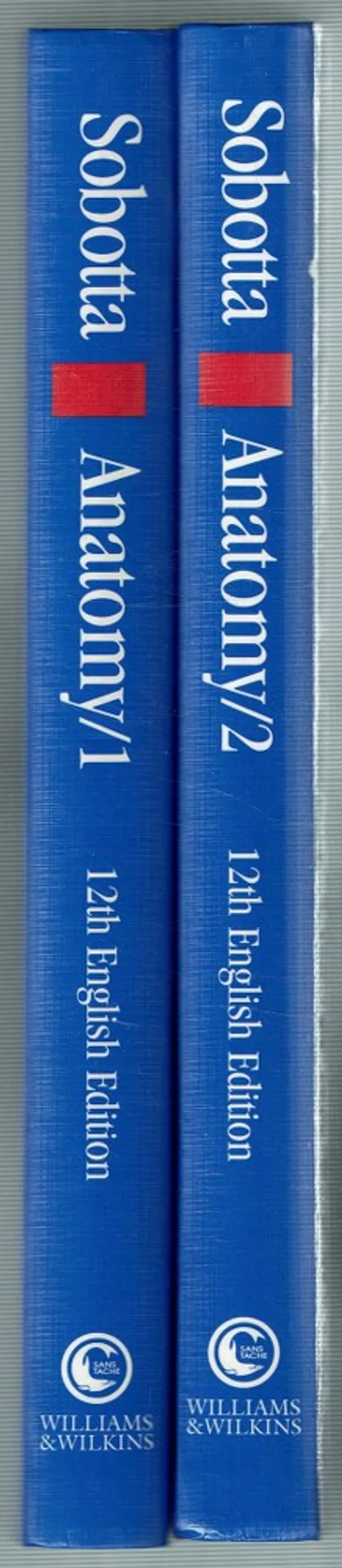 Sobotta Atlas of Human Anatomy Volume 1 Head, Neck, Upper Limb. Volume 2 Thorax, Abdomen, Pelvis, Lower Limb - Taylor Anna N. (edit.) | Päijänne Antikvariaatti Oy | Osta Antikvaarista - Kirjakauppa verkossa