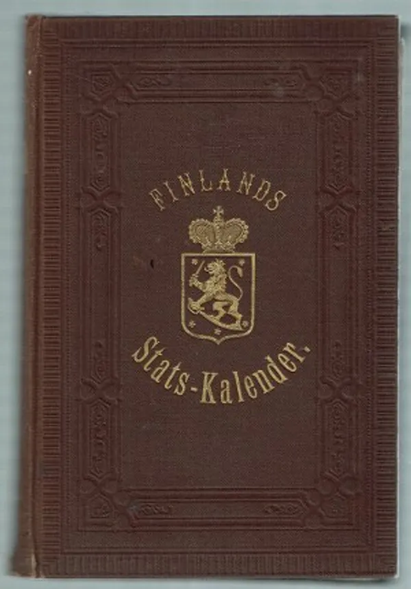 Finlands Stats-Kalender för 1887. | Päijänne Antikvariaatti Oy | Osta Antikvaarista - Kirjakauppa verkossa