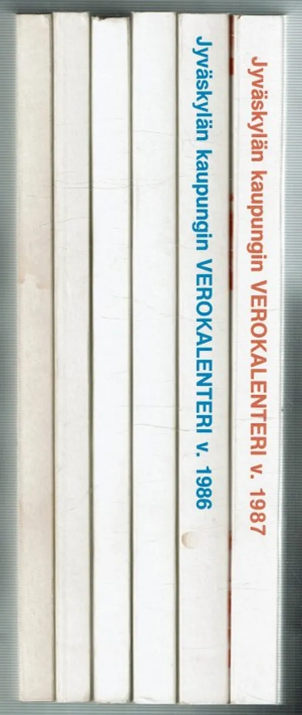 Jyväskylän kaupungin verokalenteri 1982 - 1987 | Päijänne Antikvariaatti Oy | Osta Antikvaarista - Kirjakauppa verkossa