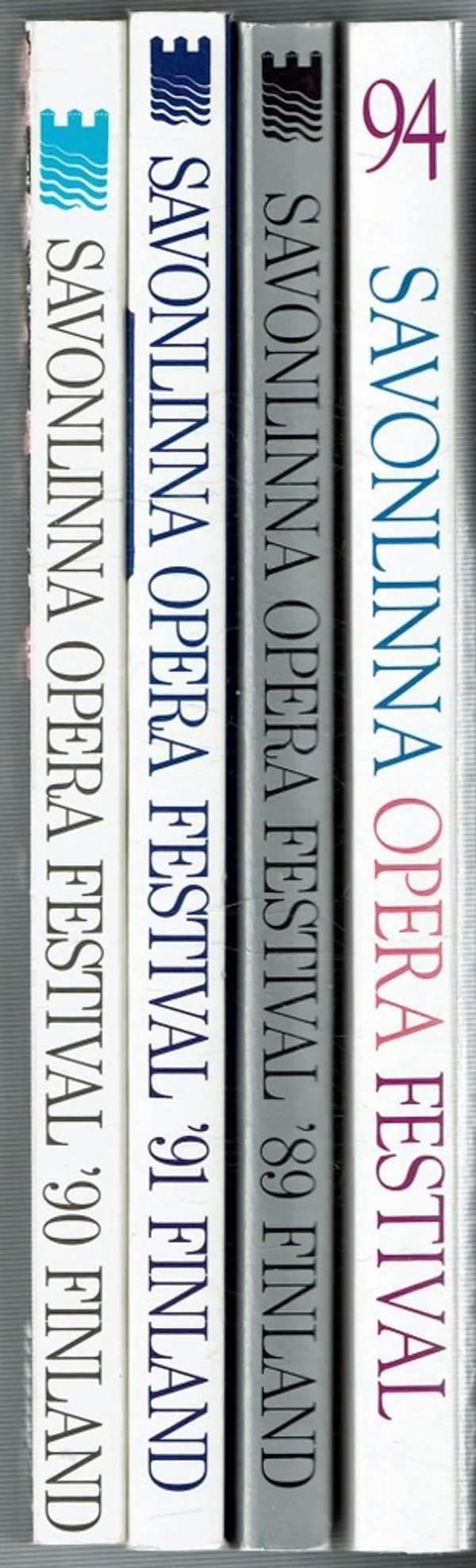 Savonlinnan oopperajuhlien ohjelmat 1989, 1990, 1991, 1994 | Päijänne Antikvariaatti Oy | Osta Antikvaarista - Kirjakauppa verkossa