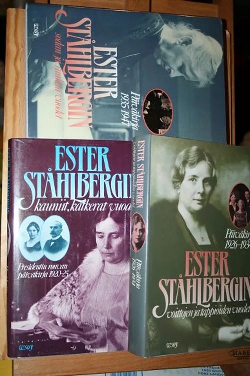 Ester Ståhlbergin päiväkirjat 1920-1925, 1926-1934, 1935-1947 - Hilkka ja Olli Vitikka (toim.) | AntiWaari Ay | Osta Antikvaarista - Kirjakauppa verkossa