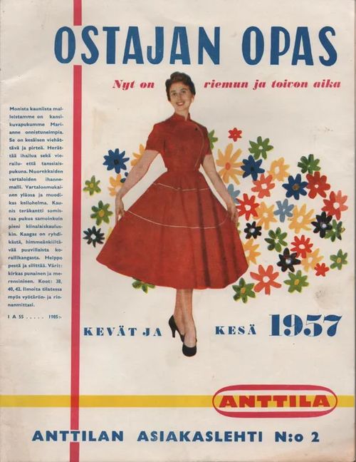 Ostajan opas. Kevät ja kesä 1957. Anttila. | Vilikka Oy | Osta Antikvaarista - Kirjakauppa verkossa