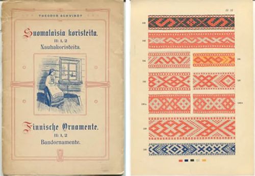 Suomalaisia koristeita II: 1, 2 Nauhakoristeita* KUVA - Schvindt Theodor | Divari Kangas | Osta Antikvaarista - Kirjakauppa verkossa