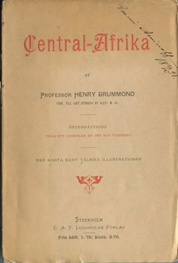 Central-Afrika - Drummond Henry | Divari Kangas | Osta Antikvaarista - Kirjakauppa verkossa