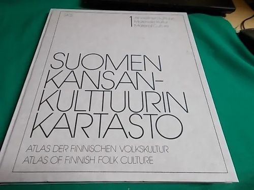 Suomen kansankulttuurin kartasto 1 Aineellinen kulttuuri - Vuorela Toivo | Wanha Waltteri Oy | Osta Antikvaarista - Kirjakauppa verkossa