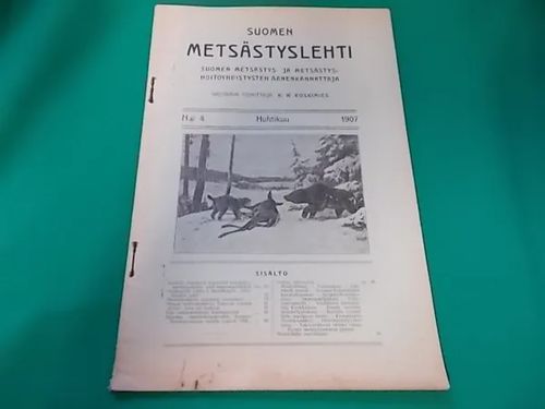 Suomen Metsästyslehti 4 / 1907 | Wanha Waltteri Oy | Osta Antikvaarista - Kirjakauppa verkossa
