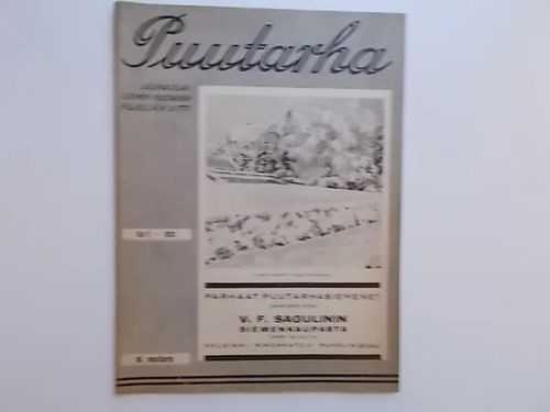 Puutarha 2/1933 | Wanha Waltteri Oy | Osta Antikvaarista - Kirjakauppa verkossa