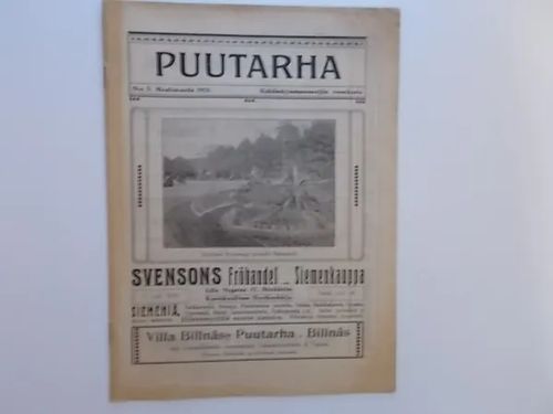 Puutarha 3/1921 | Wanha Waltteri Oy | Osta Antikvaarista - Kirjakauppa verkossa