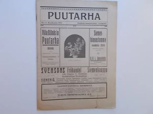 Puutarha 6/1919 | Wanha Waltteri Oy | Osta Antikvaarista - Kirjakauppa verkossa