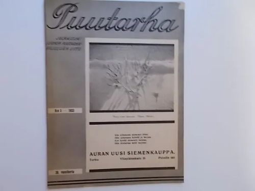 Puutarha 3/1933 | Wanha Waltteri Oy | Osta Antikvaarista - Kirjakauppa verkossa