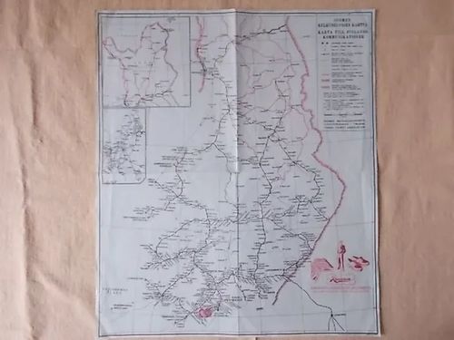 Suomen kulkuneuvojen kartta 1949 - Maanmittaushallitus | Wanha Waltteri Oy | Osta Antikvaarista - Kirjakauppa verkossa