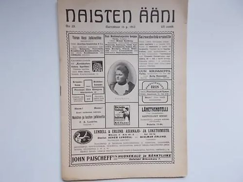 Naisten Ääni 23/1912 | Wanha Waltteri Oy | Osta Antikvaarista - Kirjakauppa verkossa