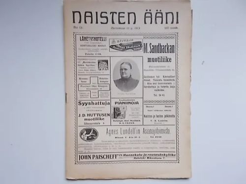 Naisten Ääni 23/1913 | Wanha Waltteri Oy | Osta Antikvaarista - Kirjakauppa verkossa