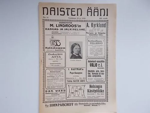 Naisten Ääni 14/1918 | Wanha Waltteri Oy | Osta Antikvaarista - Kirjakauppa verkossa