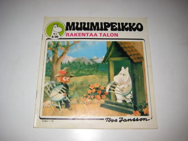 Muumipeikko sarjakuvakuvalehti 8/1980 Rakentaa talon - Jansson | Ajan Tv & Video Center oy | Osta Antikvaarista - Kirjakauppa verkossa