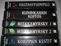 Tulen ja jään laulu Osat 1-4 (5 kirjaa) Valtaistuinpeli, Kuninkaiden  koitos, Miekkamyrsky 1-2, Korppien kestit, - Martin George R. R. | Ajan Tv  & Video Center oy | Osta Antikvaarista - Kirjakauppa verkossa