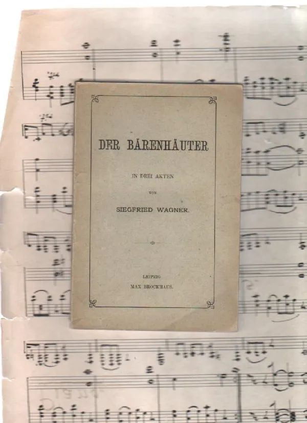 Kirjakauppa　(libretto)　Der　Antikvaarista　Wagner　Osta　Bärenhäuter　verkossa　Siegfried　Nettinuotti