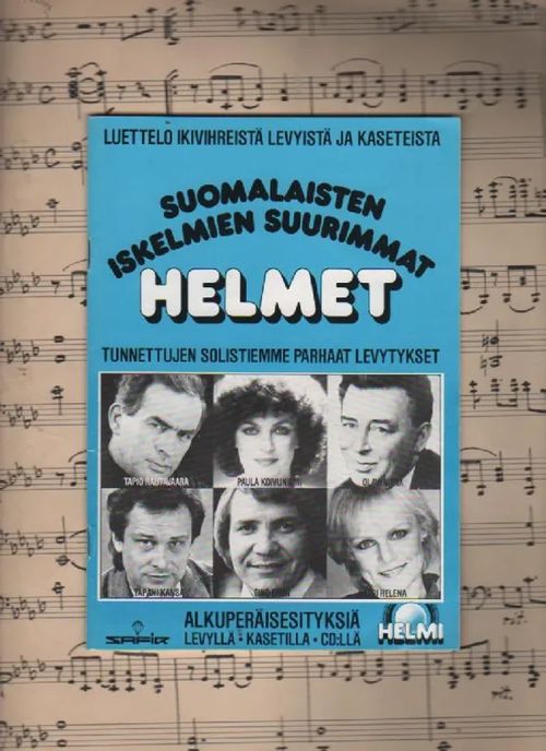 Suomalaisten iskelmien suurimmat Helmet - Safir / Helmi | Nettinuotti | Osta Antikvaarista - Kirjakauppa verkossa