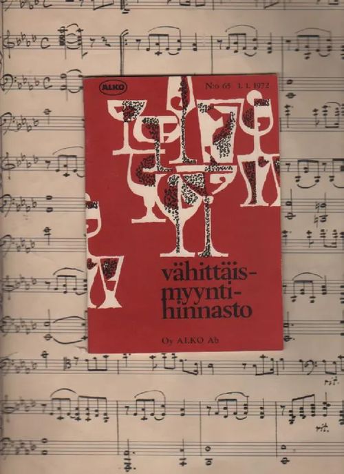 Vähittäismyyntihinnasto N:o 65, 1.1.1972 - Alko | Nettinuotti | Osta Antikvaarista - Kirjakauppa verkossa