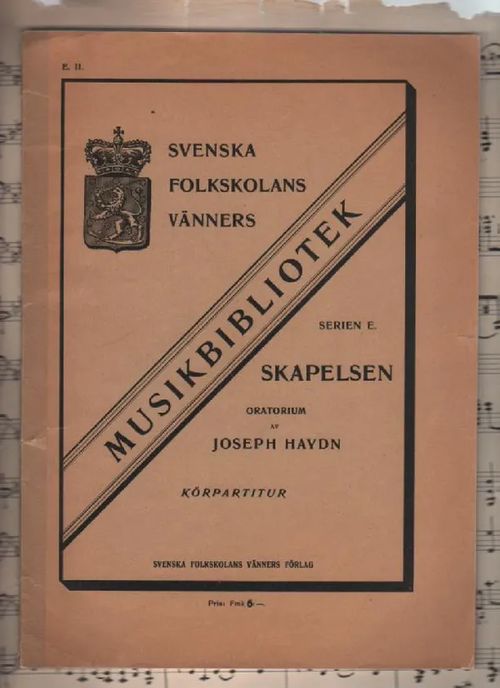 Skapelsen, oratorium, Körpartitur - Haydn Joseph | Nettinuotti | Osta Antikvaarista - Kirjakauppa verkossa