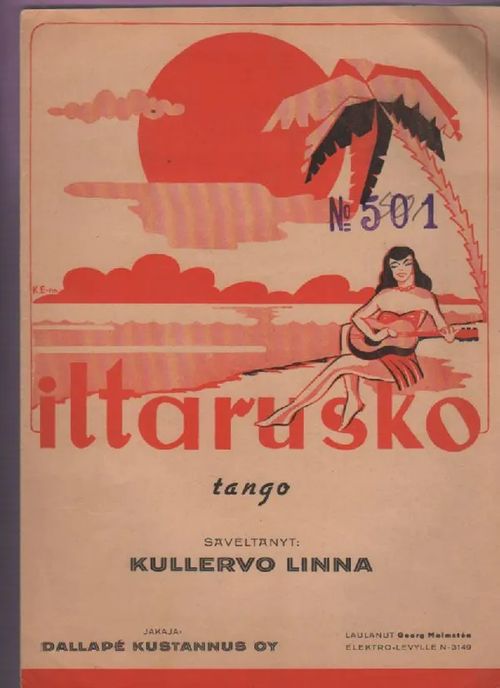 Iltarusko, tango - Linna Kullervo | Nettinuotti | Osta Antikvaarista -  Kirjakauppa verkossa