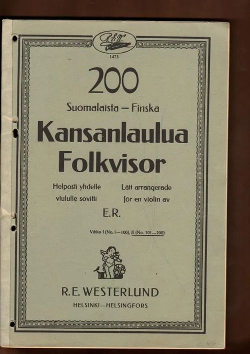 200 Suomalaista - Finska Kansanlaulua Folkvisor helposti yhdelle viululle tai mandoliinille, Vihko II | Nettinuotti | Osta Antikvaarista - Kirjakauppa verkossa