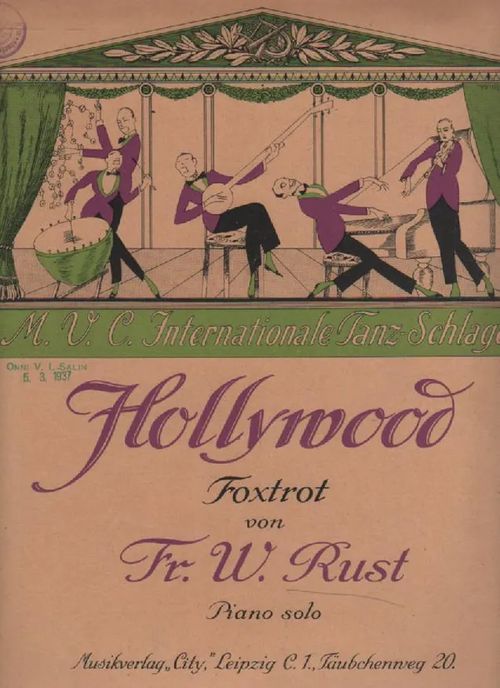 Hollywood, foxtrot Piano solo - Rust Fr. W. | Nettinuotti | Osta Antikvaarista - Kirjakauppa verkossa