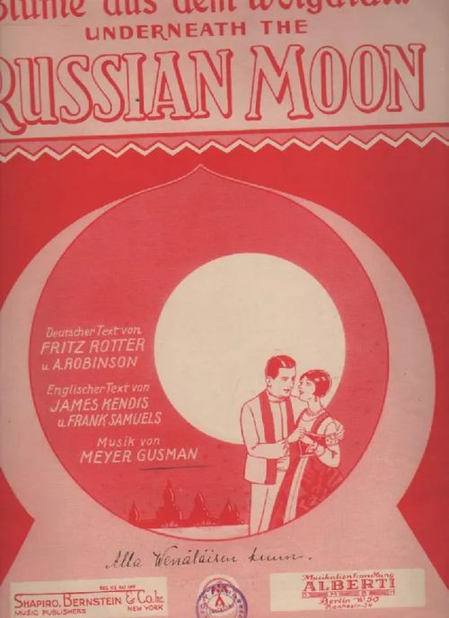 Underneath the Russian Moon - Gusman Meyer | Nettinuotti | Osta Antikvaarista - Kirjakauppa verkossa