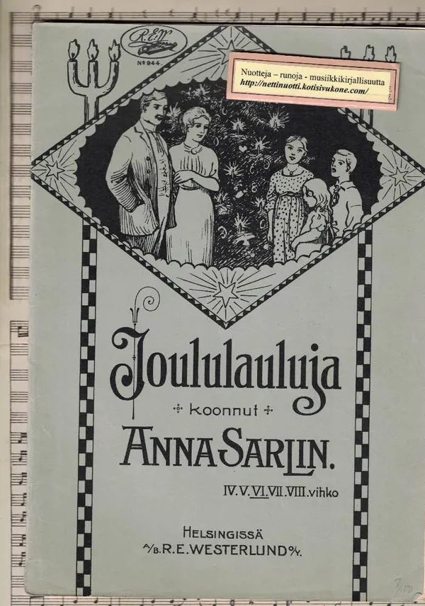 Joululauluja VI Vihko - Sarlin Anna | Nettinuotti | Osta Antikvaarista - Kirjakauppa verkossa