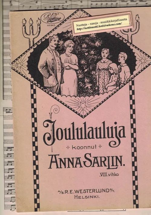 Joululauluja VIII Vihko - Sarlin Anna | Nettinuotti | Osta Antikvaarista - Kirjakauppa verkossa